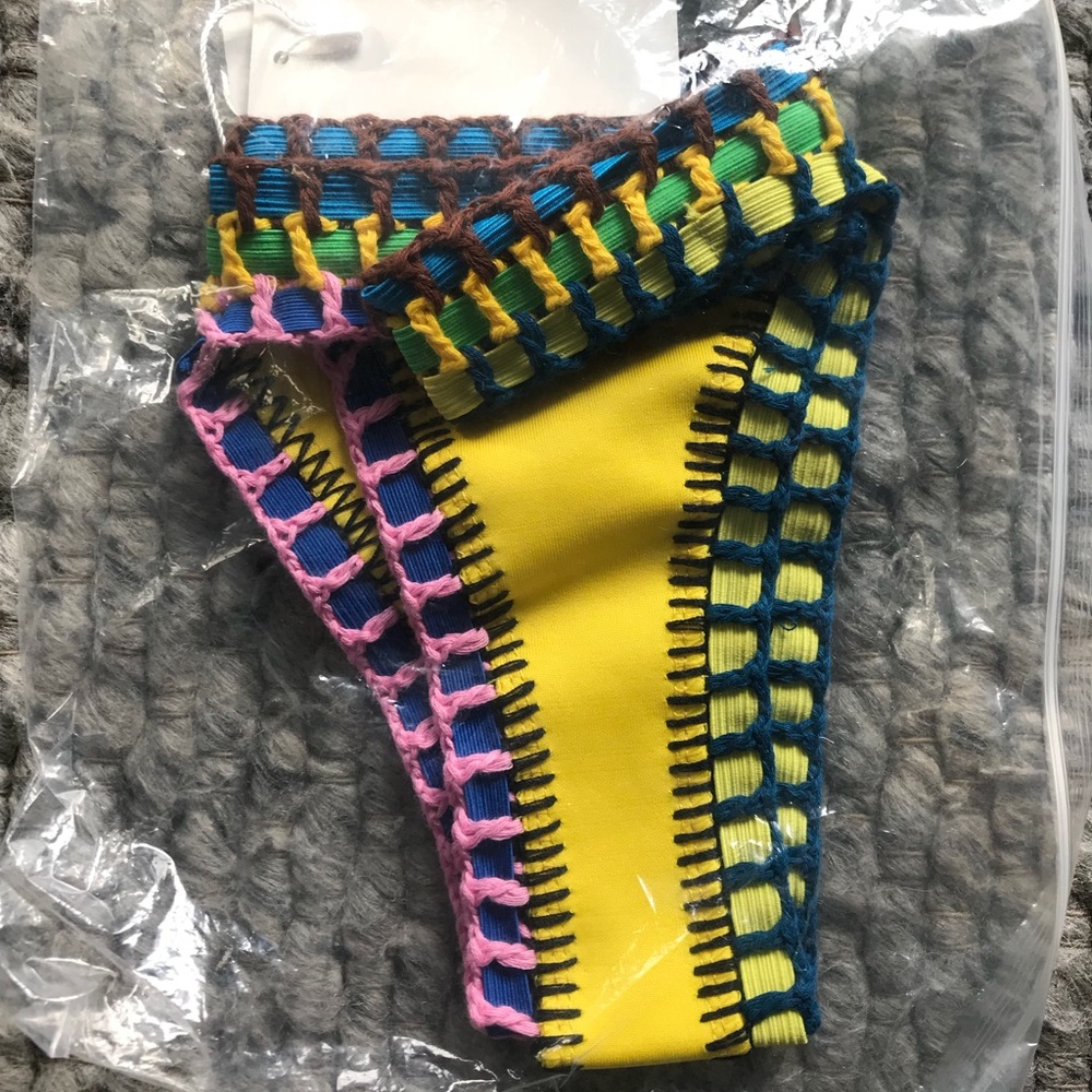 Yellow Crochet Bikini - Picture 6 of 7